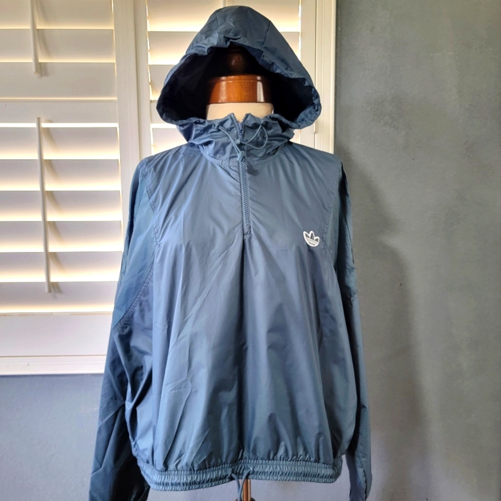 NEW Adidas Windbreaker Jacket Half Zip